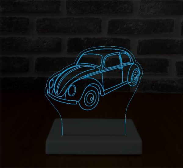 Luminária  LED - Fusca