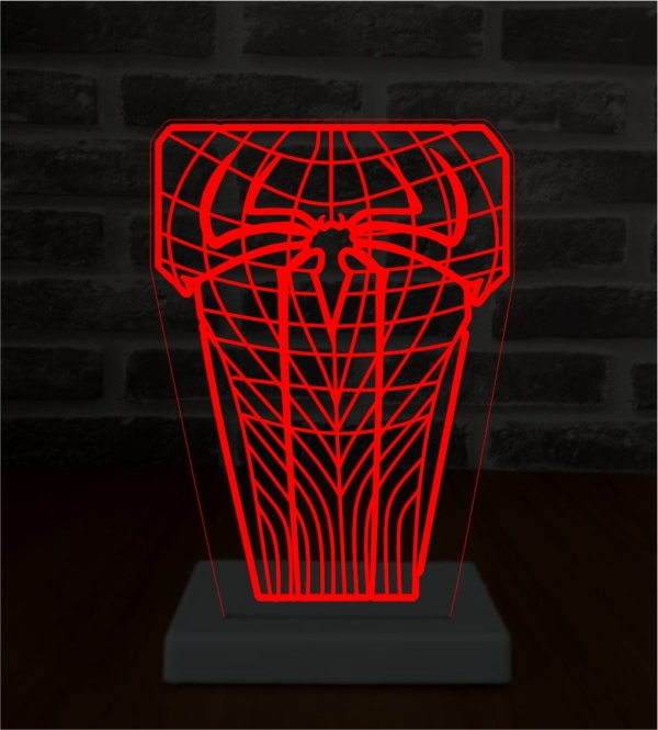 Luminária  LED - Homem Aranha teia