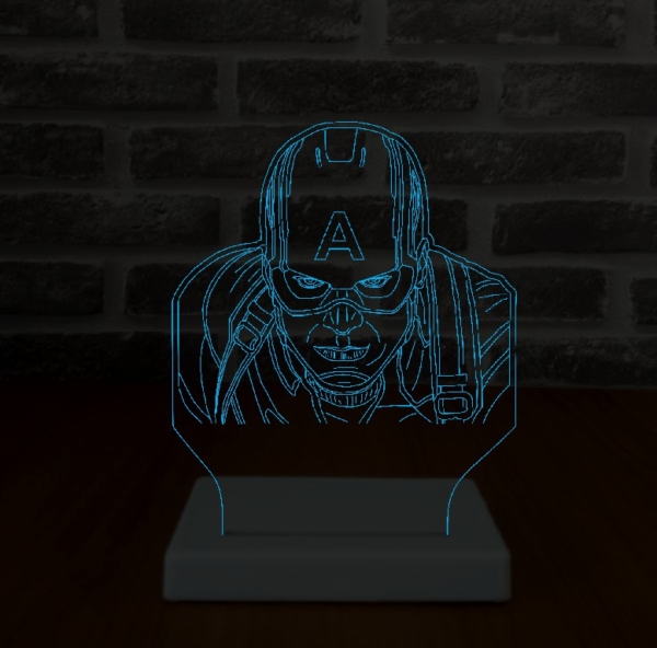 Luminária  LED - capitao america