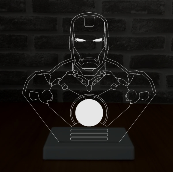 Luminária  LED - Homem Ferro Reator