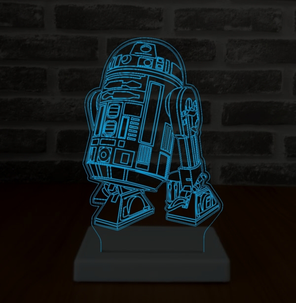 Luminária  LED - Star wars R2 D2