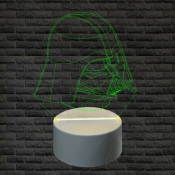 Abajur LED Luminária 3D ilusion - Star wars Darth Vader
