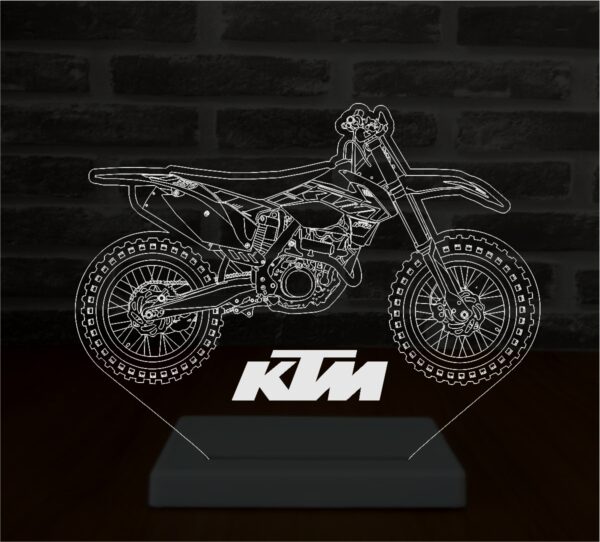 Abajur LED Luminária com bateria e carregador -  Moto KTM