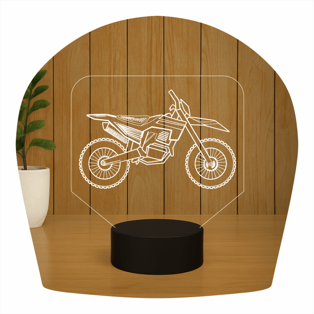 Abajur LED Luminária 3D Ilusion -  Moto KTM
