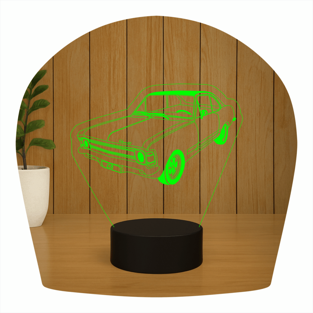 Abajur LED Luminária 3D ilusion -  Opala