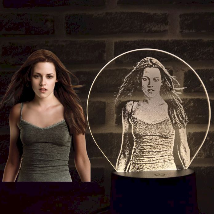 Abajur LED Luminária 3D Ilusion - Foto Personalizada