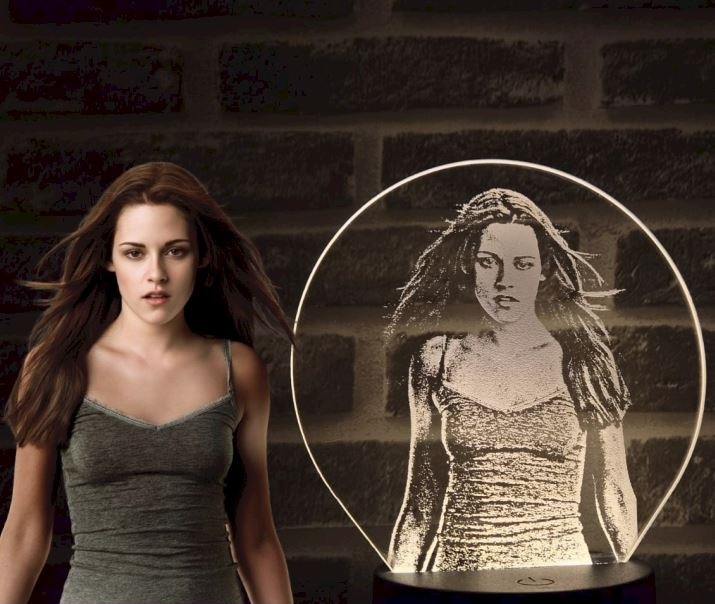 Abajur LED Luminária 3D Ilusion - Foto Personalizada